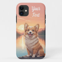 Pembroke Welsh Corgi by Lake