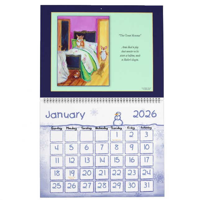 Pembroke Welsh Corgi Calendar The Best Side Corgis (Jan 2026)