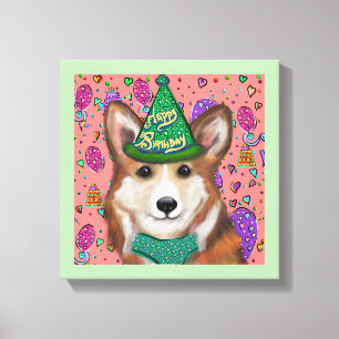 PEMBROKE WELSH CORGI CANVAS PRINT