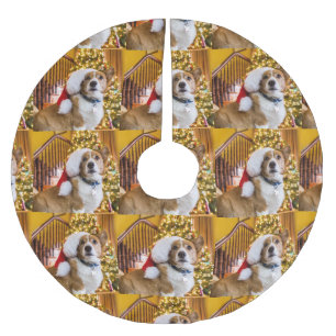Pembroke Welsh Corgi Christmas Brushed Polyester Tree Skirt
