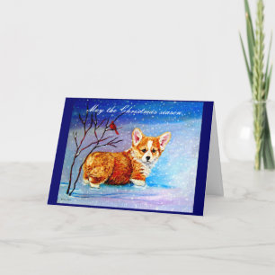 Pembroke Welsh Corgi Christmas Card