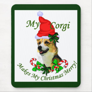 Pembroke Welsh Corgi Christmas Gifts Mouse Mat