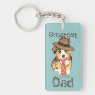 Pembroke Welsh Corgi Dad Key Ring