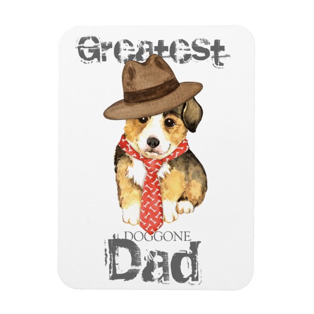 Pembroke Welsh Corgi Dad Magnet (Vertical)