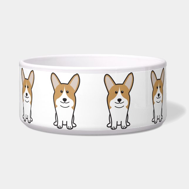 Pembroke Welsh Corgi Dog Cartoon (Front)