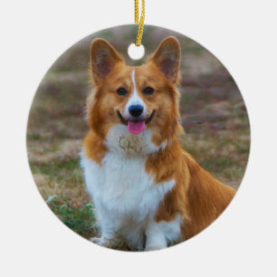 Pembroke Welsh corgi Dog Ceramic Tree Decoration