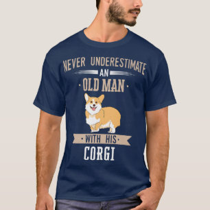 Pembroke Welsh Corgi Dog Old Man 1273 T-Shirt