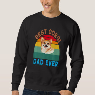 Pembroke Welsh Corgi Dog Pet Owner Best Corgi Dad Sweatshirt