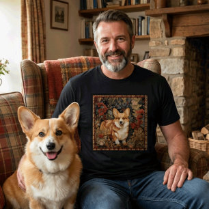 Pembroke Welsh Corgi Dog Vintage Style T-Shirt