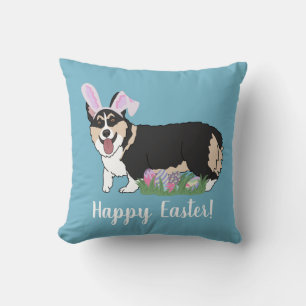 Pembroke Welsh Corgi Easter Cushion