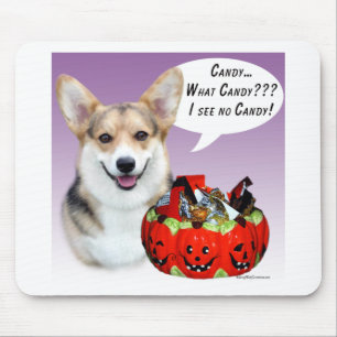Pembroke Welsh Corgi Halloween Candy Mouse Mat