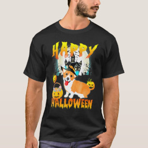 Pembroke Welsh Corgi Happy Halloween T T-Shirt