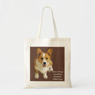 Pembroke Welsh Corgi Happy Tote Bag