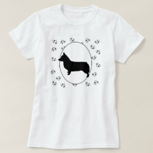 Pembroke Welsh Corgi Hearts and Pawprints T-Shirt