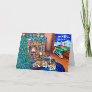 Pembroke Welsh Corgi Holiday Card