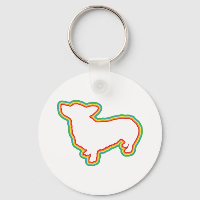 Pembroke Welsh Corgi Key Ring (Front)
