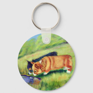 Pembroke Welsh Corgi Keychain