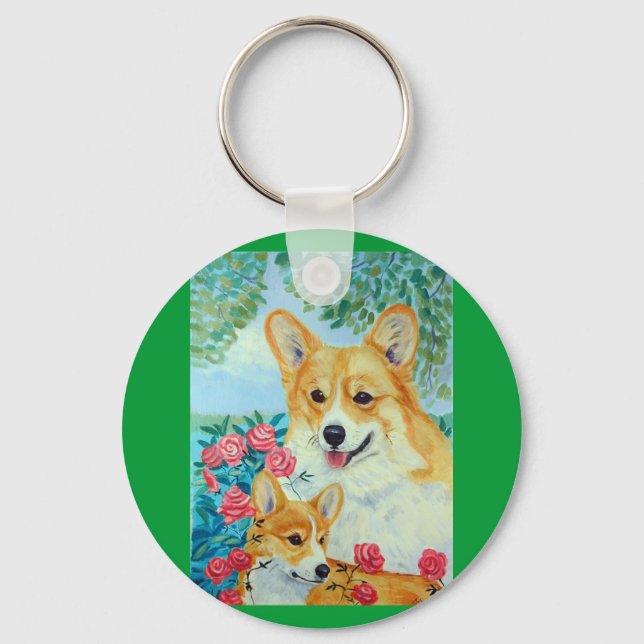 Pembroke Welsh Corgi Keychain (Front)