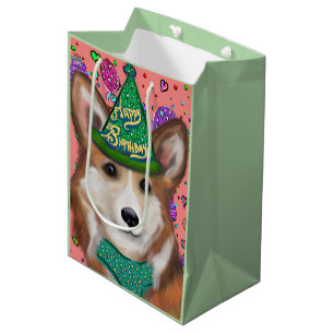 PEMBROKE WELSH CORGI  MEDIUM GIFT BAG