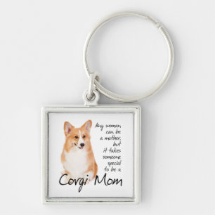 Pembroke Welsh Corgi Mom Keychain