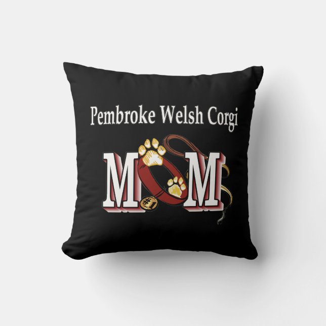 Pembroke Welsh Corgi Mum Cushion (Front)