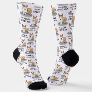 Pembroke Welsh Corgi Mum (red 1) Dog Mum Cute Socks