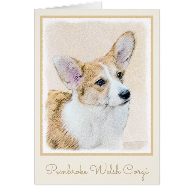 Pembroke Welsh Corgi Painting - Original Dog Art (Front)
