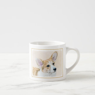 Pembroke Welsh Corgi Painting - Original Dog Art Espresso Cup