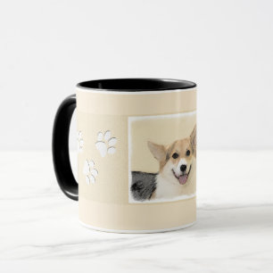 Pembroke Welsh Corgi Painting - Original Dog Art Mug