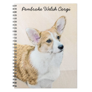 Pembroke Welsh Corgi Painting - Original Dog Art Notebook