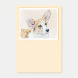 Pembroke Welsh Corgi Painting - Original Dog Art Post-it Notes