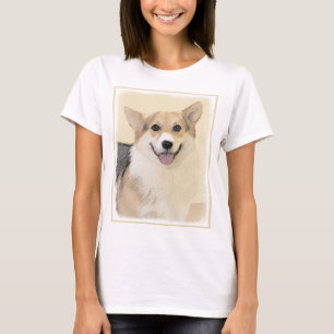 Pembroke Welsh Corgi Painting - Original Dog Art T-Shirt