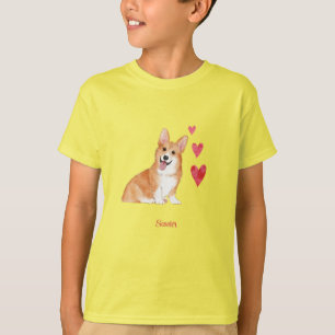 Pembroke Welsh Corgi Personalised Dog T-Shirt