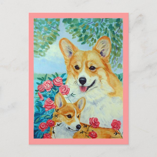 Pembroke Welsh Corgi Postcards (Front)