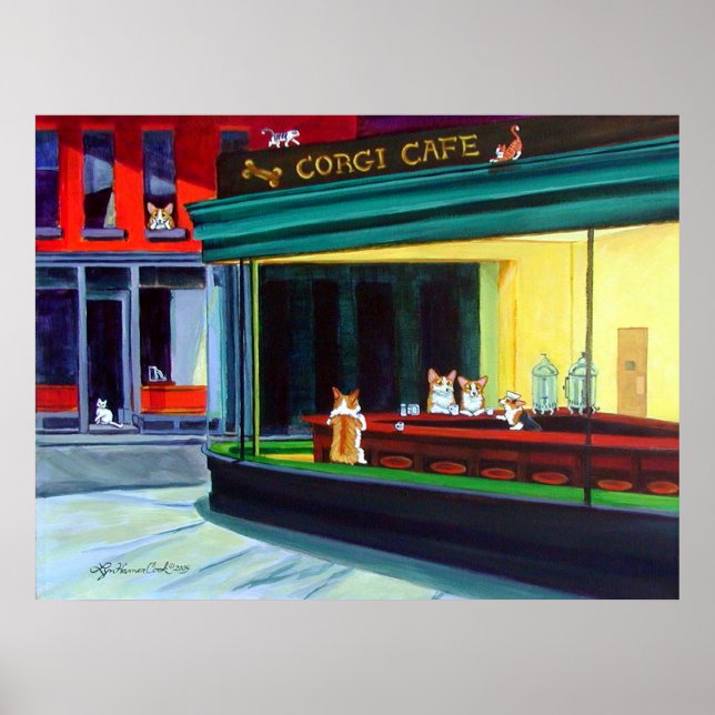 Pembroke Welsh Corgi Poster Print (Front)