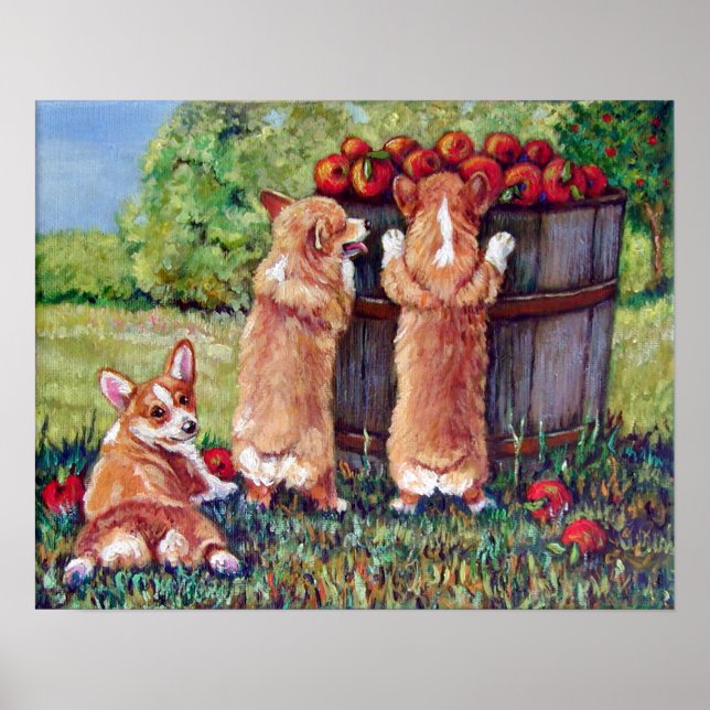 Pembroke Welsh Corgi Print Poster (Front)