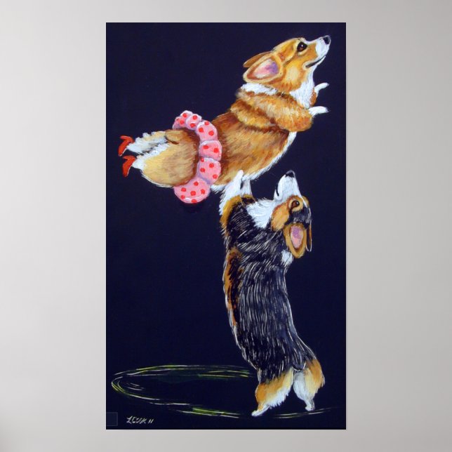 Pembroke Welsh Corgi Print Poster (Front)
