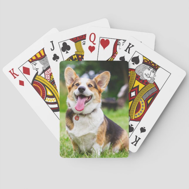 Pembroke Welsh Corgi Puppy Dog Playing Cards (Back)