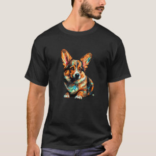 Pembroke Welsh Corgi Puppy Dog Pop Art T-Shirt
