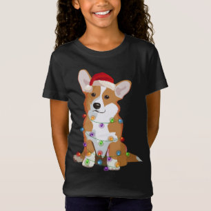 Pembroke Welsh Corgi PWC Christmas Lights Xmas Dog T-Shirt