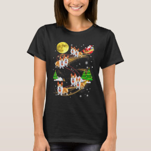 Pembroke Welsh Corgi Reindeer Christmas Dog Santa T-Shirt