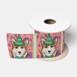 PEMBROKE WELSH CORGI SATIN RIBBON