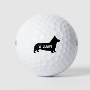 Pembroke Welsh Corgi Silhouette Golf Balls