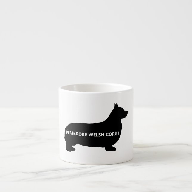 pembroke welsh corgi silo name.png espresso cup (Front)