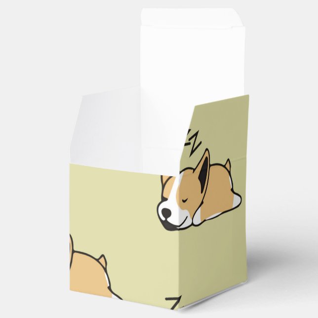 Pembroke Welsh Corgi Sleeping Dog Lover ZZZ Favour Box (Opened)