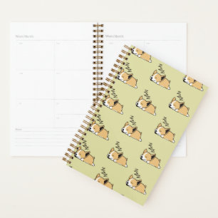 Pembroke Welsh Corgi Sleeping Dog Lover ZZZ Planner