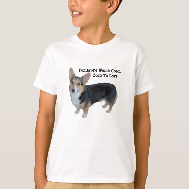 Pembroke Welsh Corgi Soulful Kids Unisex Shirt (Front)
