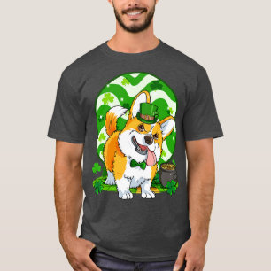 Pembroke Welsh Corgi St Patricks Day Irish Dog T-Shirt