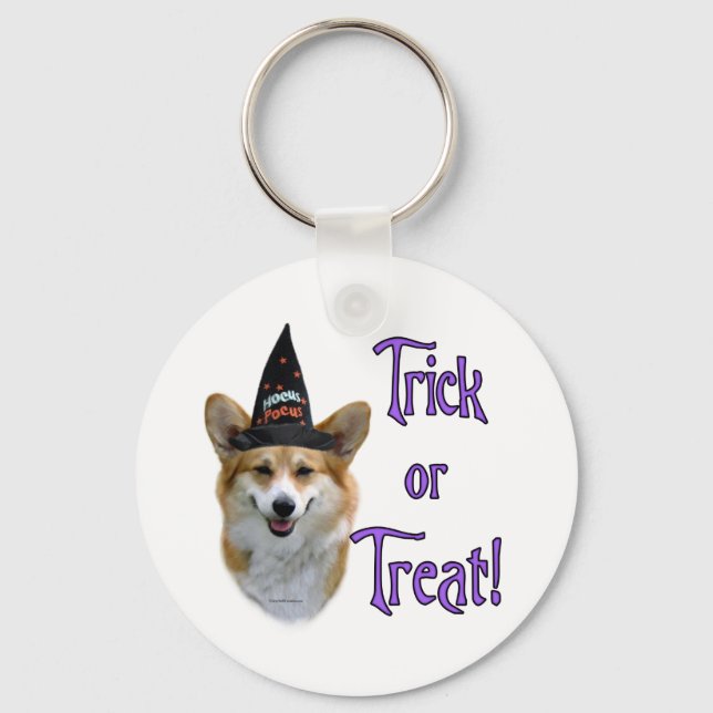 Pembroke Welsh Corgi Trick Key Ring (Front)
