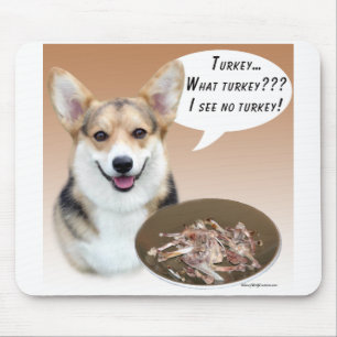 Pembroke Welsh Corgi Turkey Mouse Mat